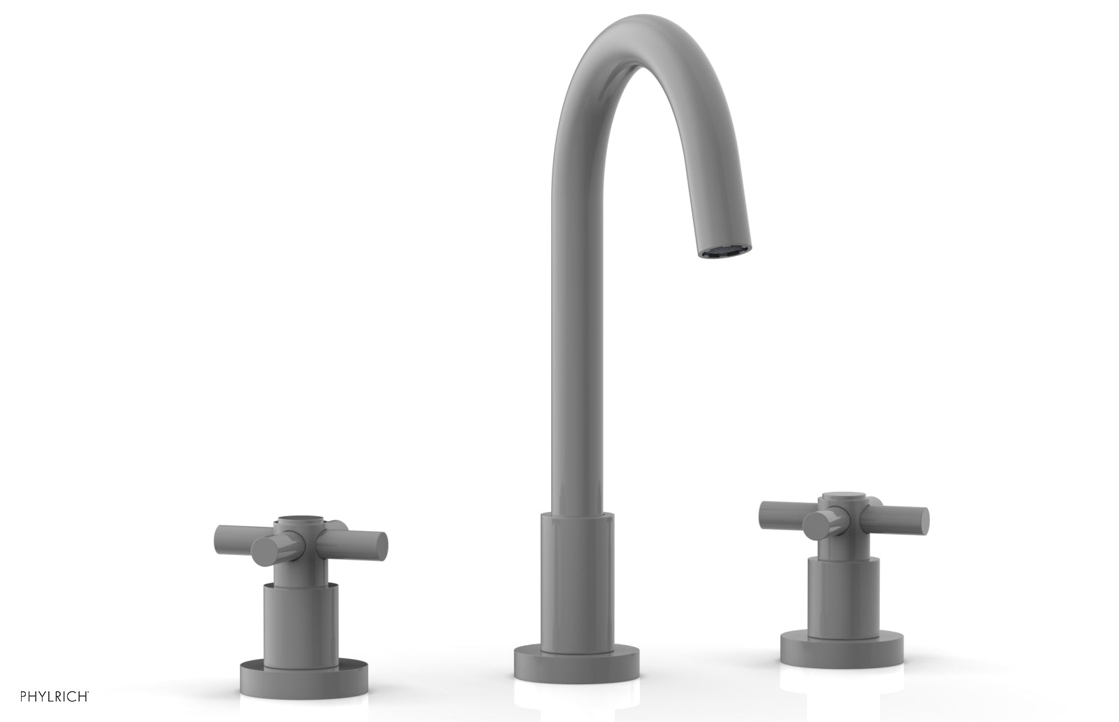 BASIC Widespread Faucet, 10 1/2" High Spout, Tubular Cross Handles D134