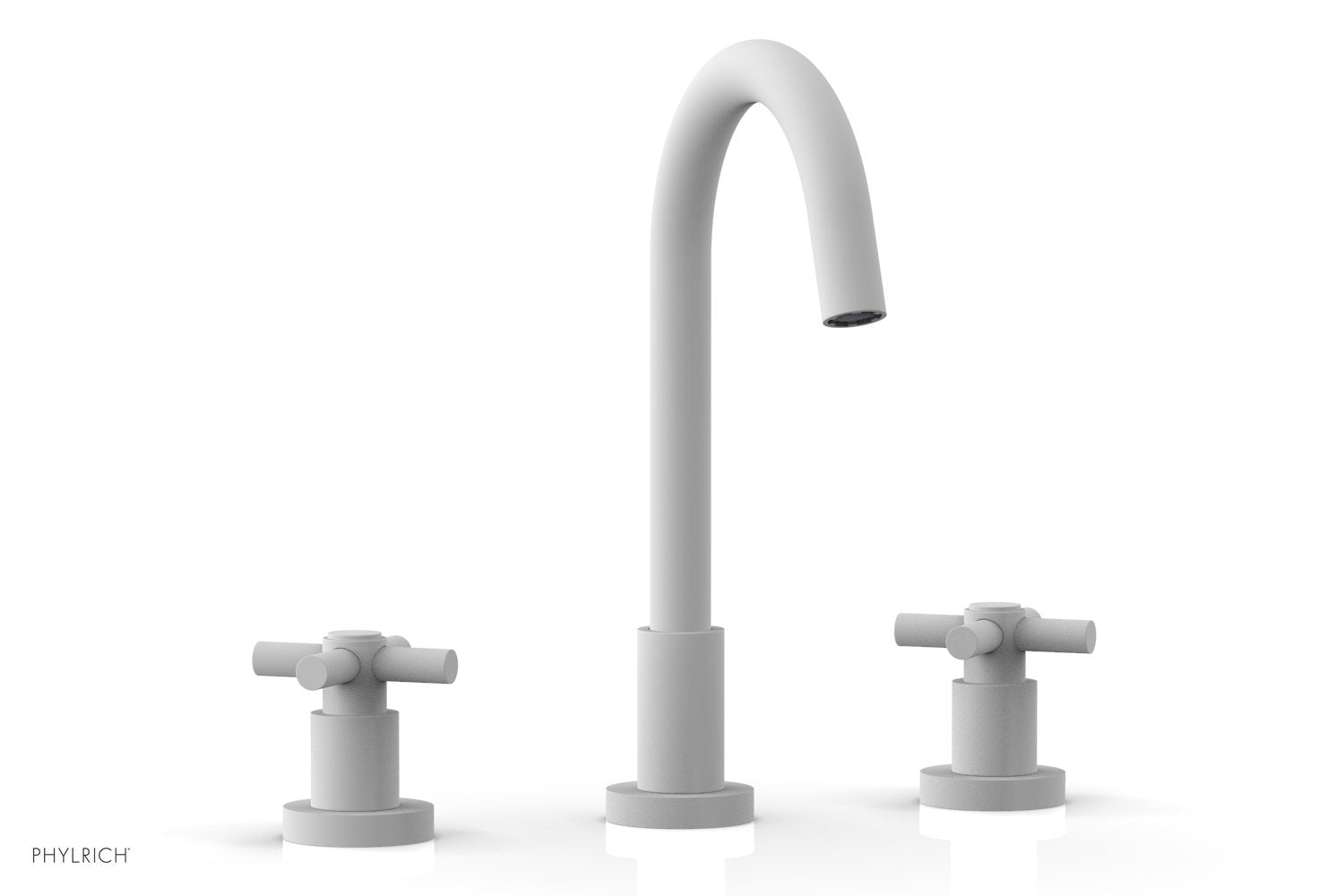 BASIC Widespread Faucet, 10 1/2" High Spout, Tubular Cross Handles D134