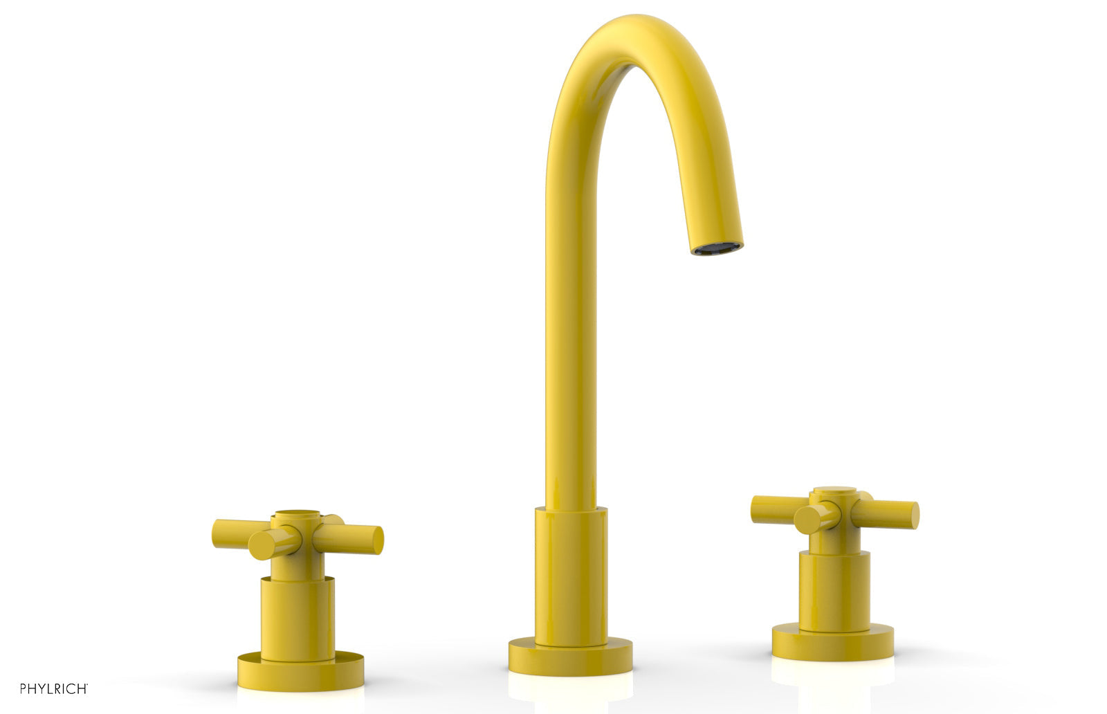 BASIC Widespread Faucet, 10 1/2" High Spout, Tubular Cross Handles D134