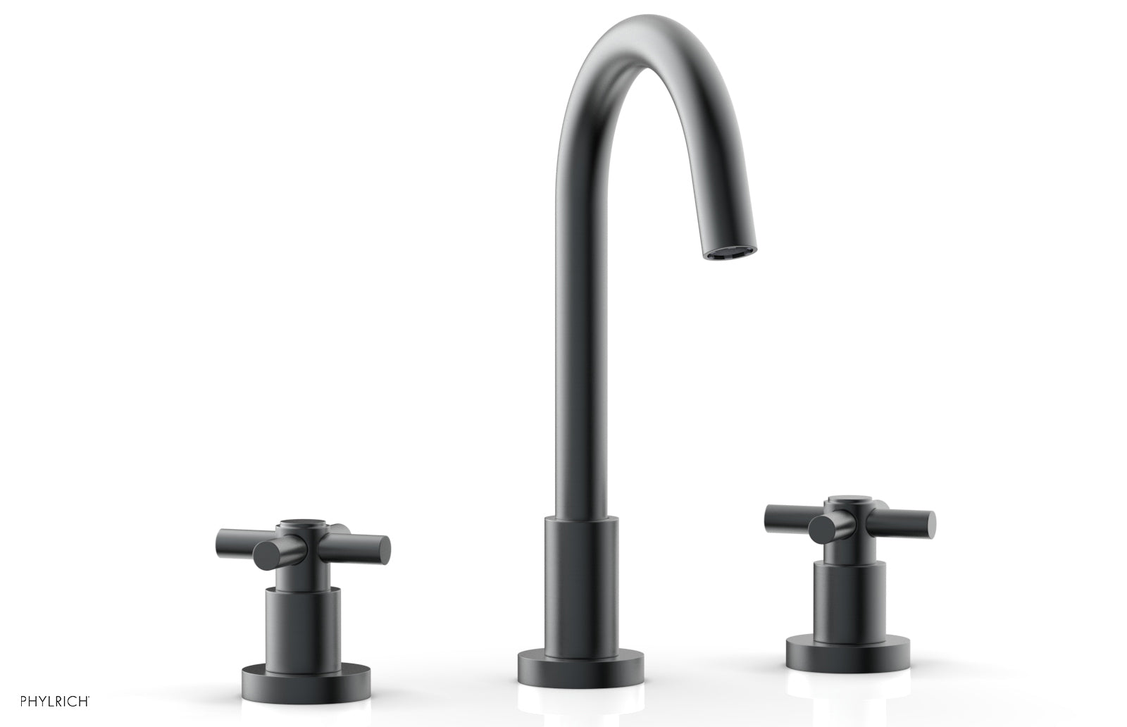 BASIC Widespread Faucet, 10 1/2" High Spout, Tubular Cross Handles D134