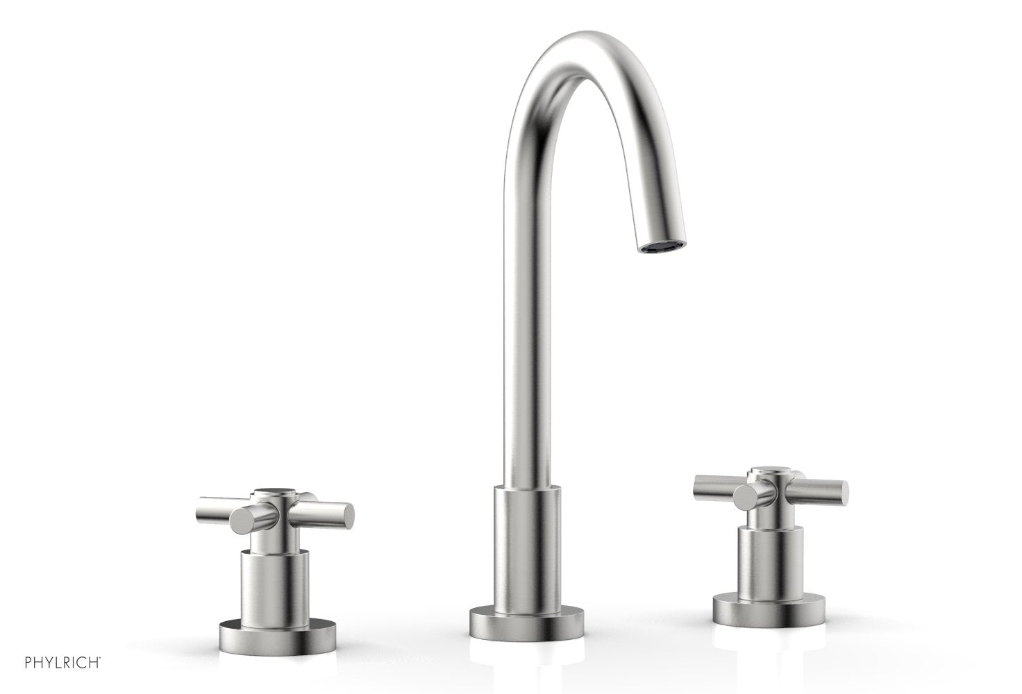 BASIC Widespread Faucet, 10 1/2" High Spout, Tubular Cross Handles D134