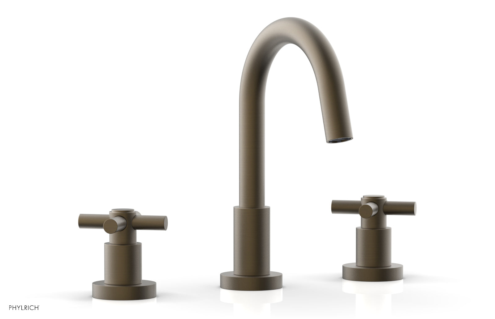 BASIC Widespread Faucet, 8 1/2" High Spout, Tubular Cross Handles D135