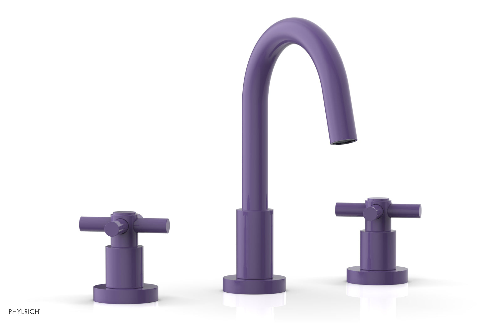 BASIC Widespread Faucet, 8 1/2" High Spout, Tubular Cross Handles D135