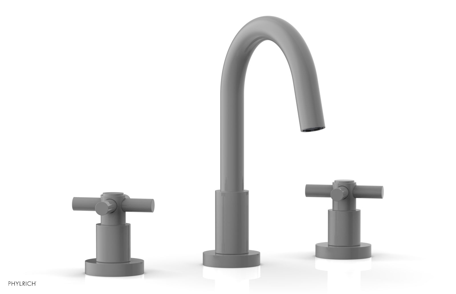 BASIC Widespread Faucet, 8 1/2" High Spout, Tubular Cross Handles D135