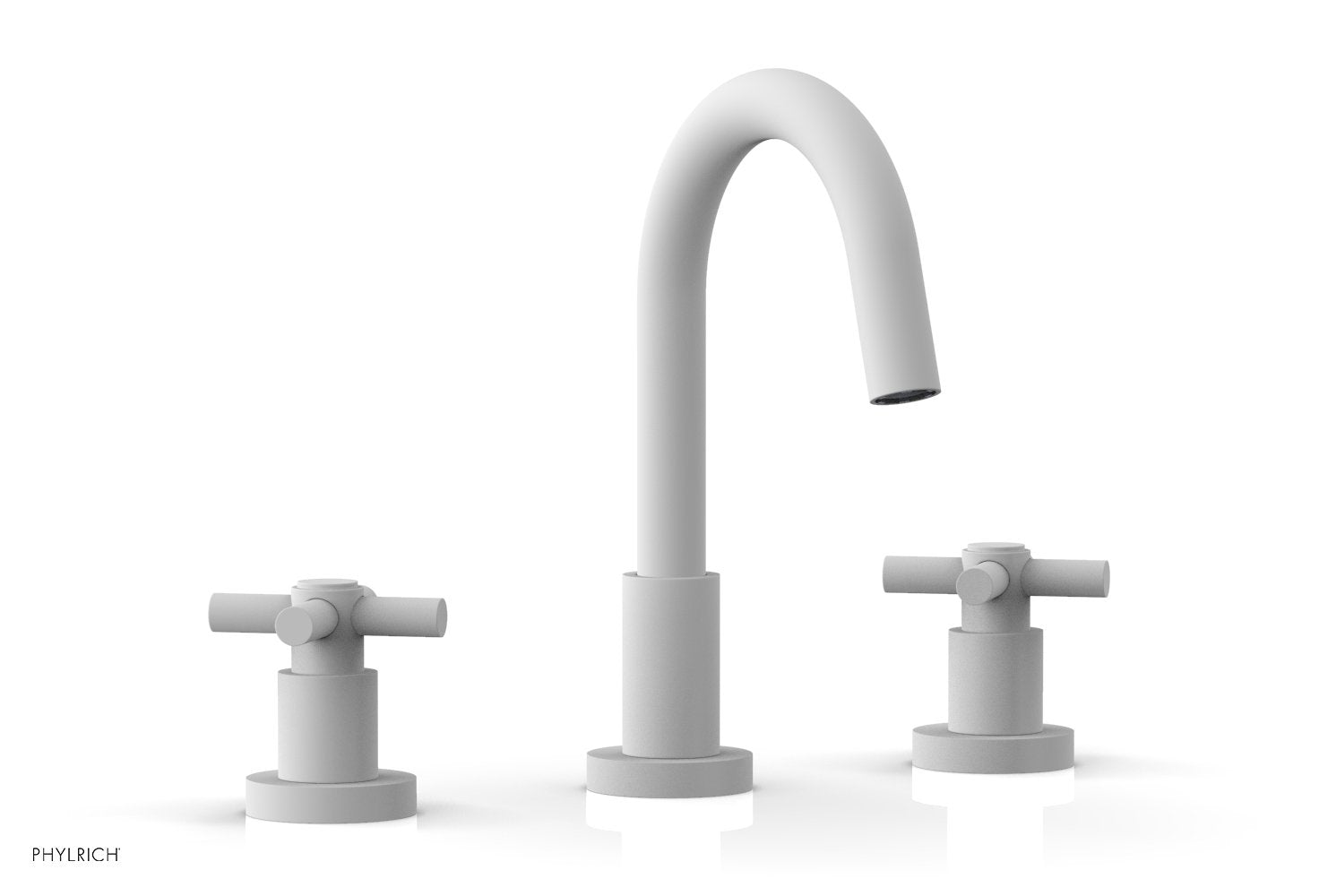 BASIC Widespread Faucet, 8 1/2" High Spout, Tubular Cross Handles D135