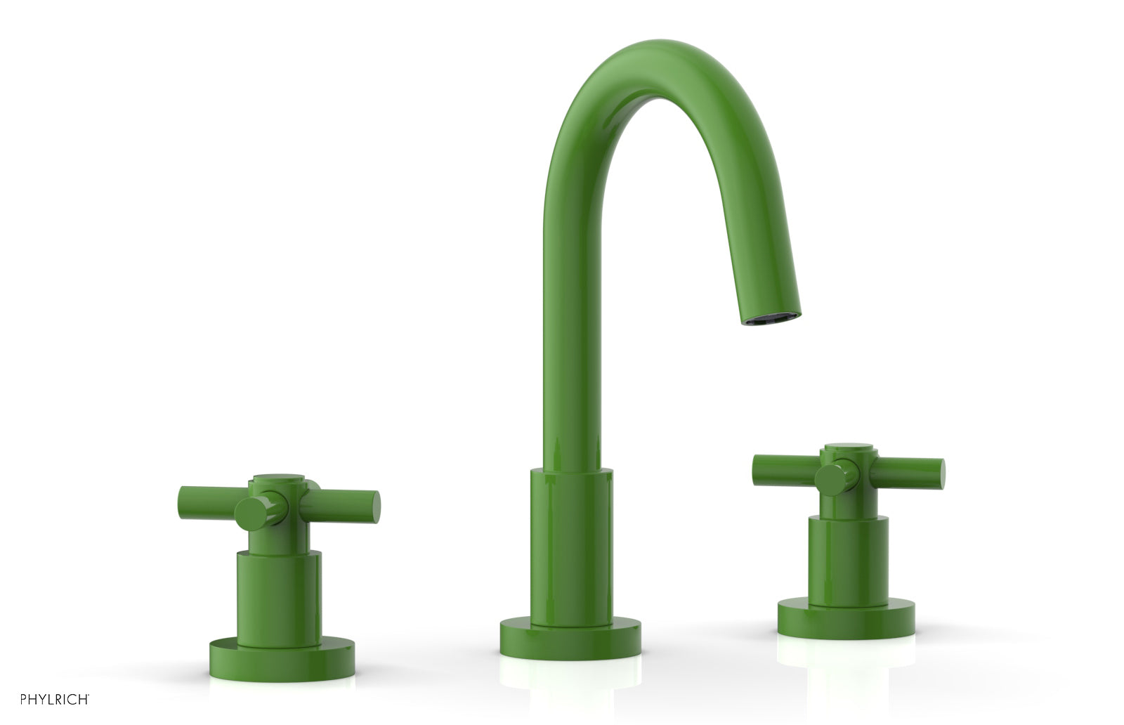 BASIC Widespread Faucet, 8 1/2" High Spout, Tubular Cross Handles D135