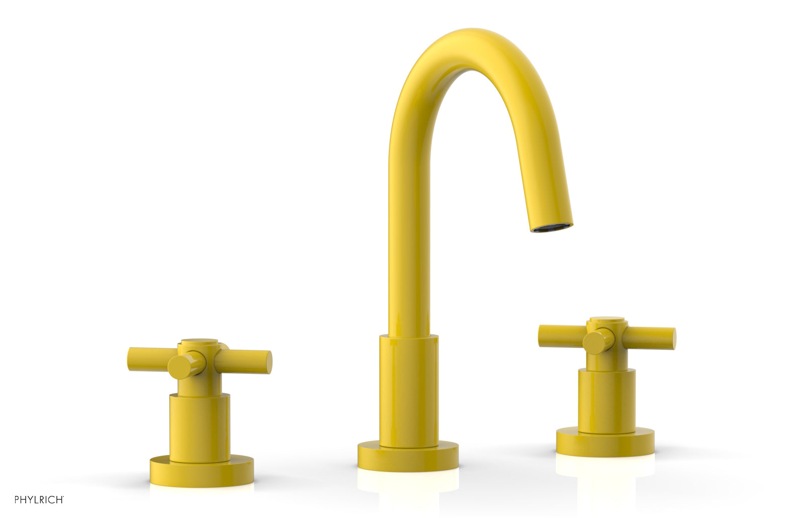 BASIC Widespread Faucet, 8 1/2" High Spout, Tubular Cross Handles D135 — image 1