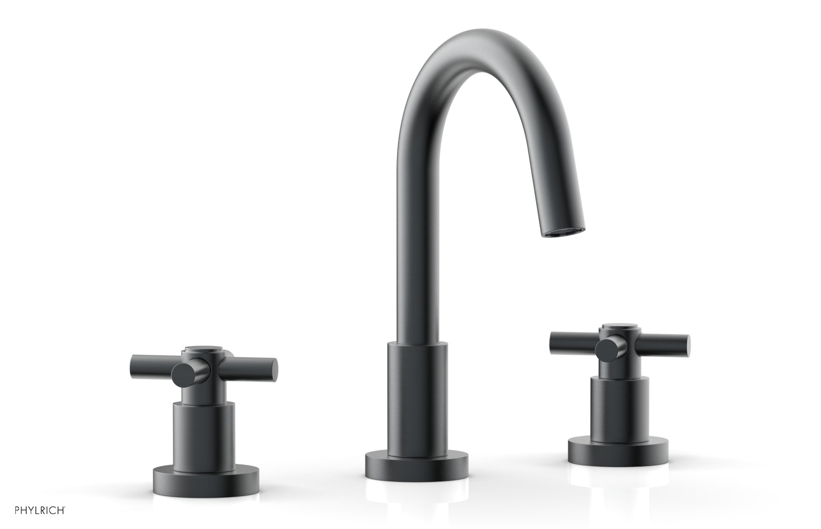 BASIC Widespread Faucet, 8 1/2" High Spout, Tubular Cross Handles D135