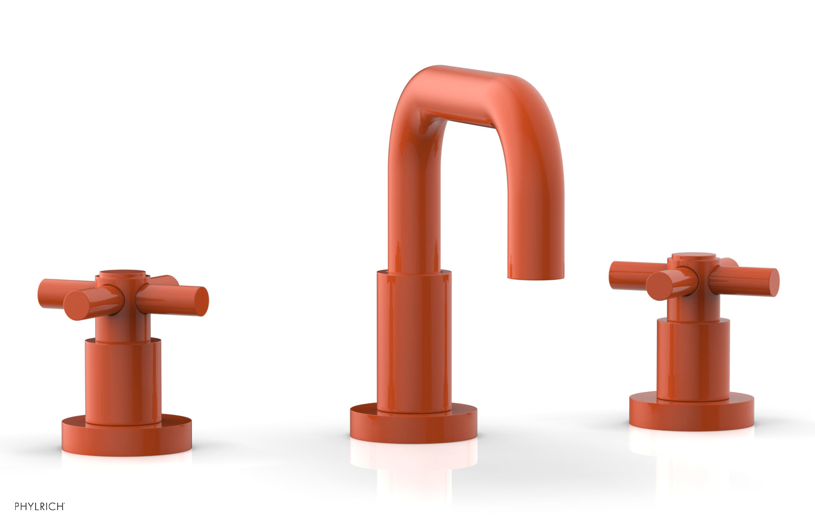 BASIC Widespread Faucet, 6 3/8" High Spout, Tubular Cross Handles D136 — image 1