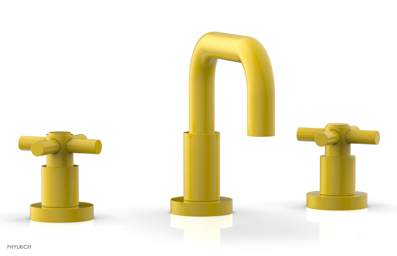 BASIC Widespread Faucet, 6 3/8" High Spout, Tubular Cross Handles D136 — image 1