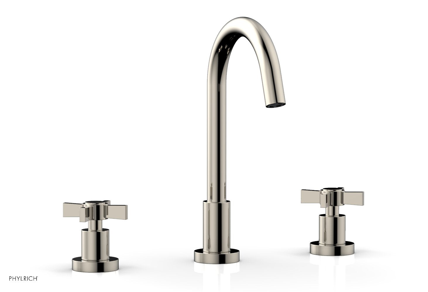 BASIC Widespread Faucet, 10 1/2" High Spout, Blade Cross Handles D137 — image 1