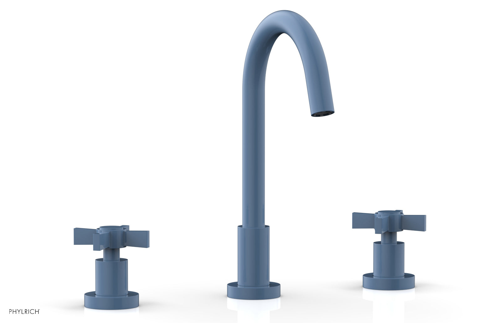 BASIC Widespread Faucet, 10 1/2" High Spout, Blade Cross Handles D137 — image 1