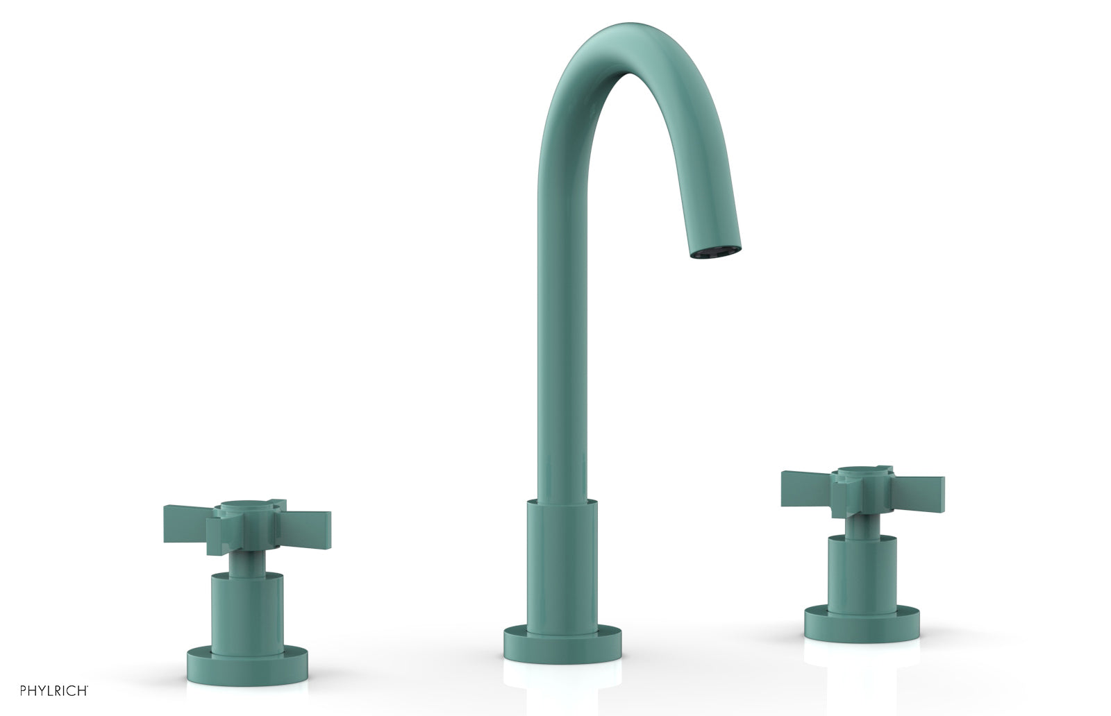 BASIC Widespread Faucet, 10 1/2" High Spout, Blade Cross Handles D137 — image 1