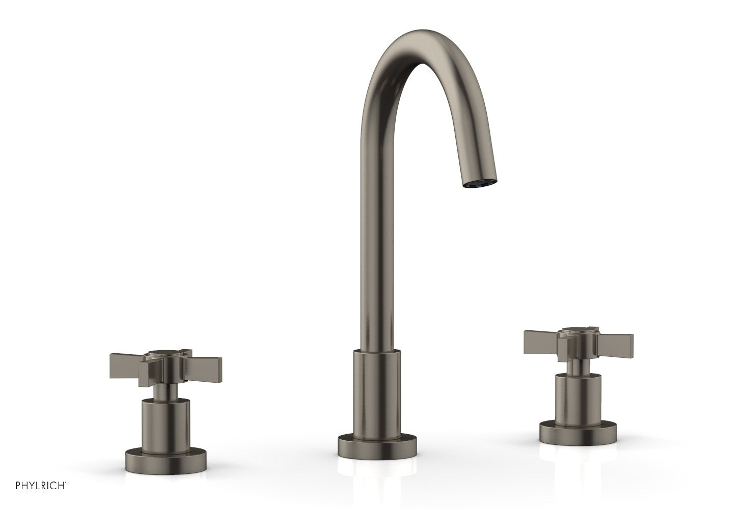 BASIC Widespread Faucet, 10 1/2" High Spout, Blade Cross Handles D137 — image 1