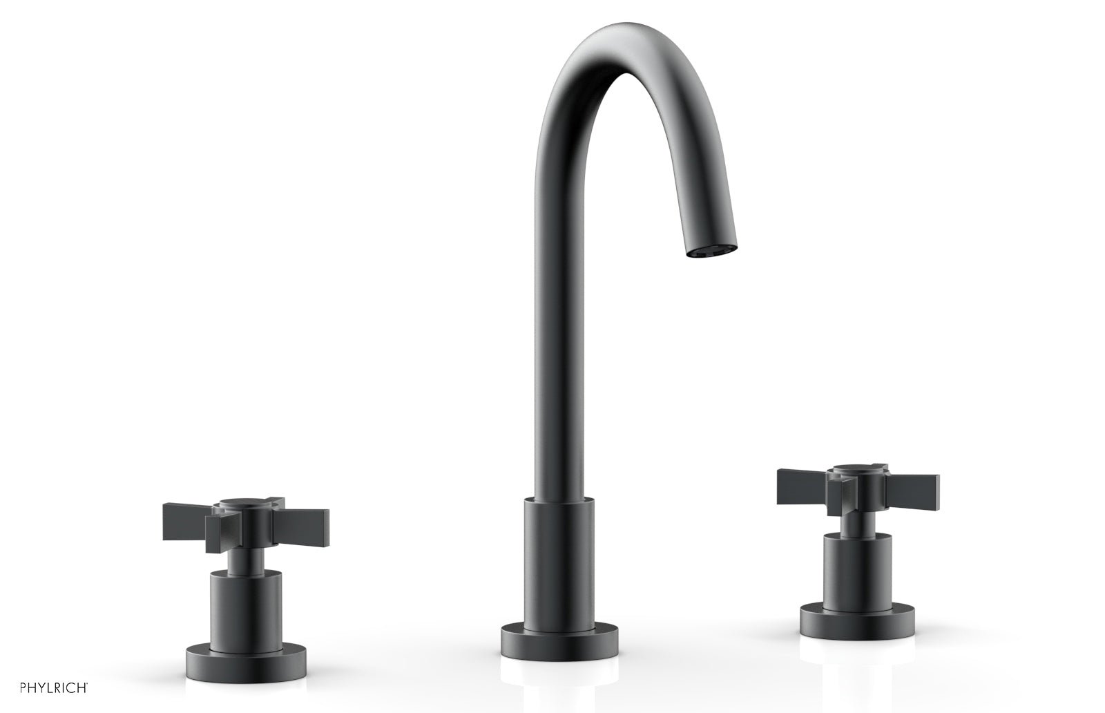 BASIC Widespread Faucet, 10 1/2" High Spout, Blade Cross Handles D137 — image 1