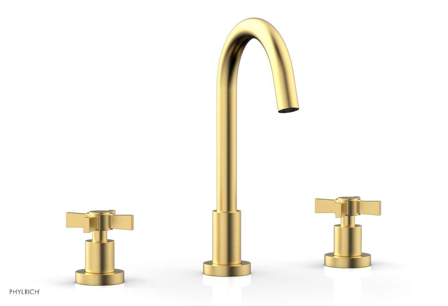 BASIC Widespread Faucet, 10 1/2" High Spout, Blade Cross Handles D137 — image 1