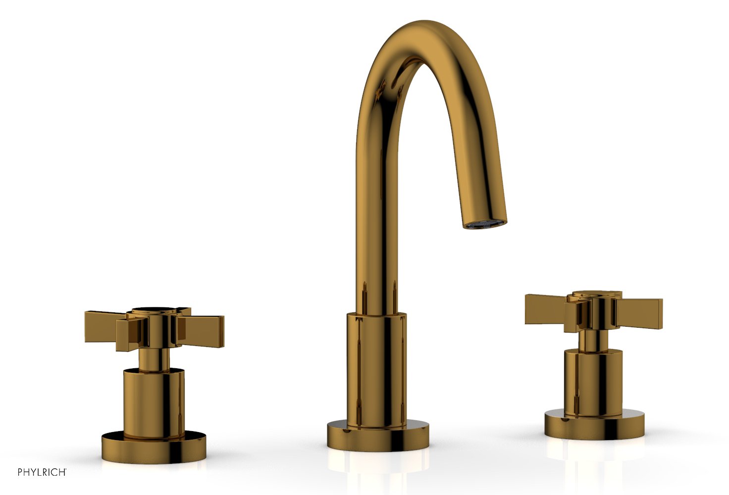 BASIC Widespread Faucet, 8 1/2" High Spout, Blade Cross Handles D138