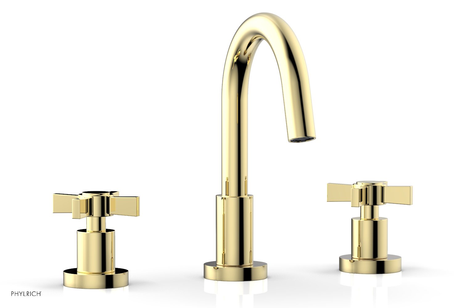 BASIC Widespread Faucet, 8 1/2" High Spout, Blade Cross Handles D138 — image 1