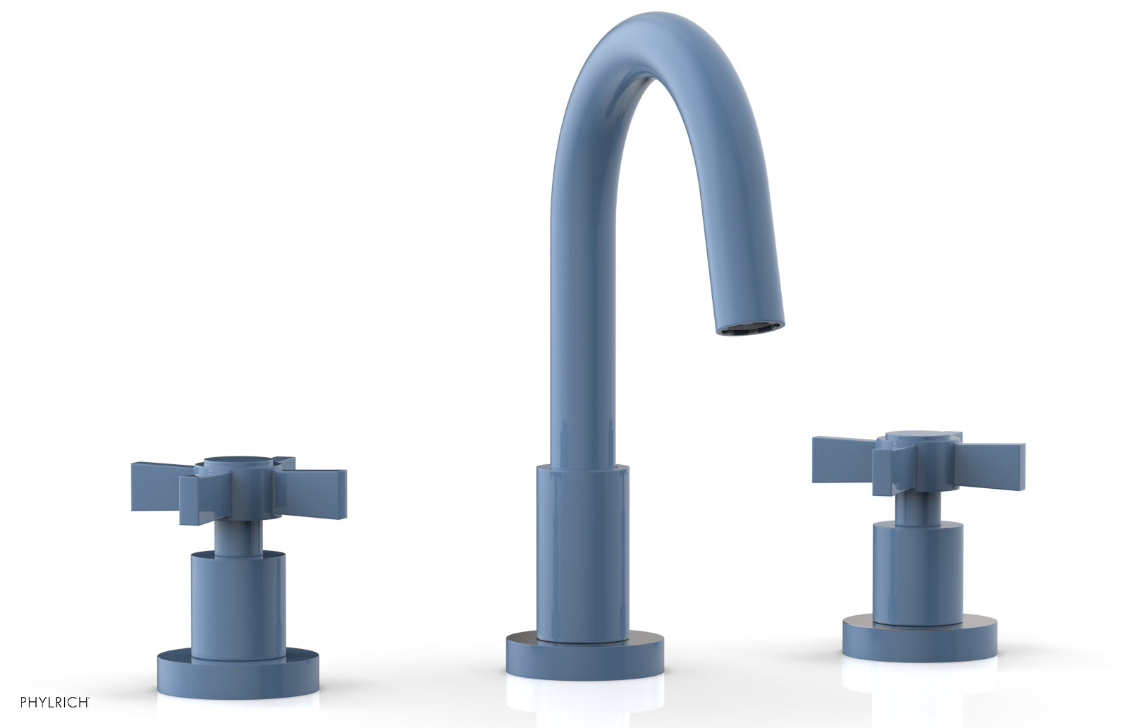 BASIC Widespread Faucet, 8 1/2" High Spout, Blade Cross Handles D138