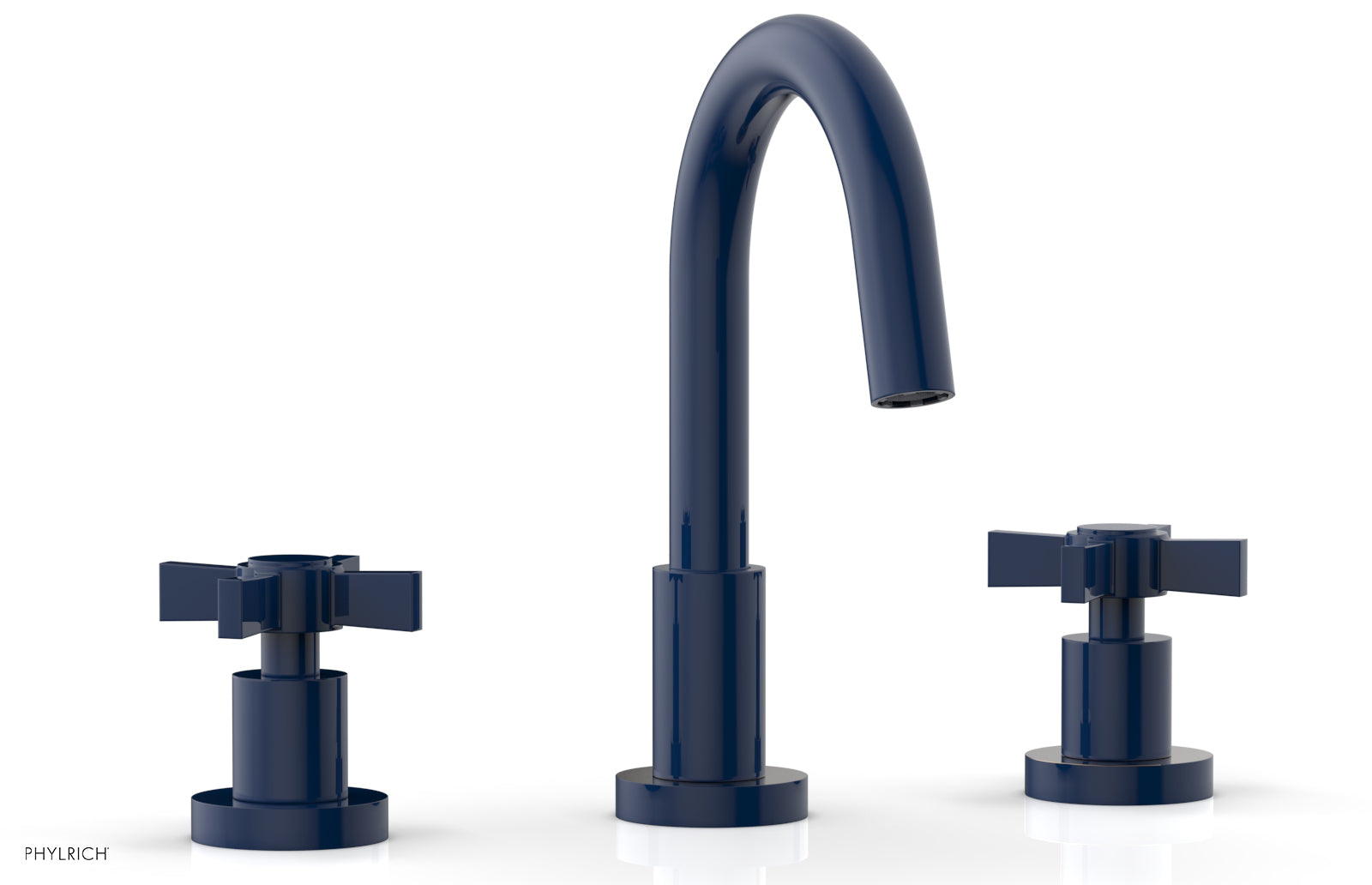 BASIC Widespread Faucet, 8 1/2" High Spout, Blade Cross Handles D138