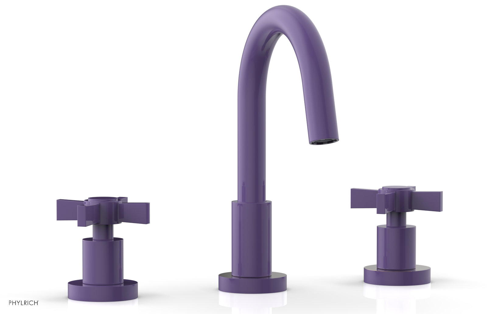 BASIC Widespread Faucet, 8 1/2" High Spout, Blade Cross Handles D138