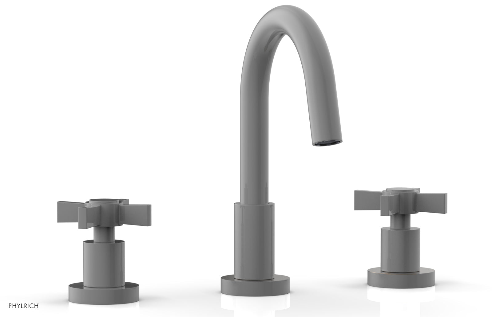 BASIC Widespread Faucet, 8 1/2" High Spout, Blade Cross Handles D138