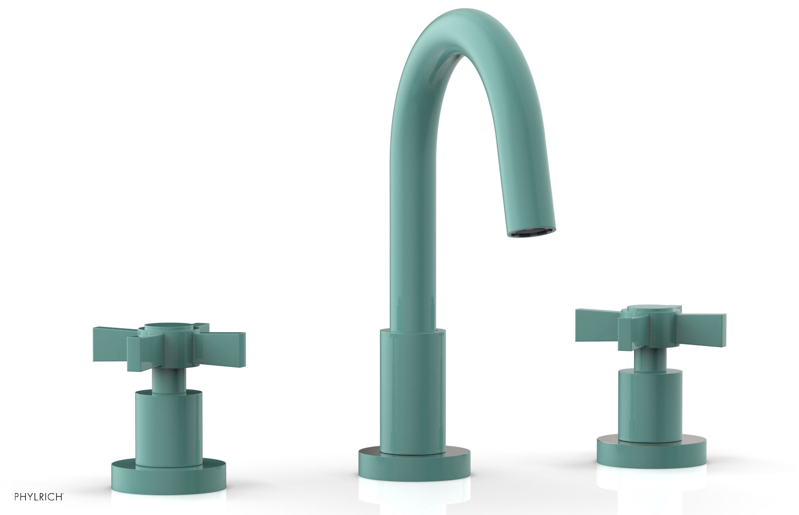 BASIC Widespread Faucet, 8 1/2" High Spout, Blade Cross Handles D138