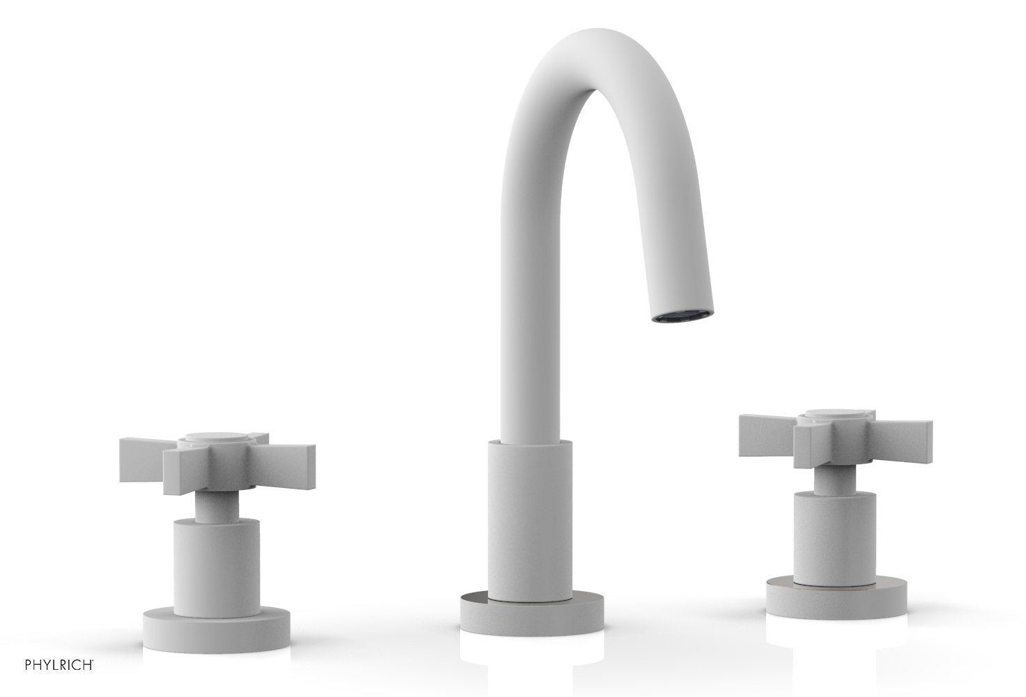 BASIC Widespread Faucet, 8 1/2" High Spout, Blade Cross Handles D138