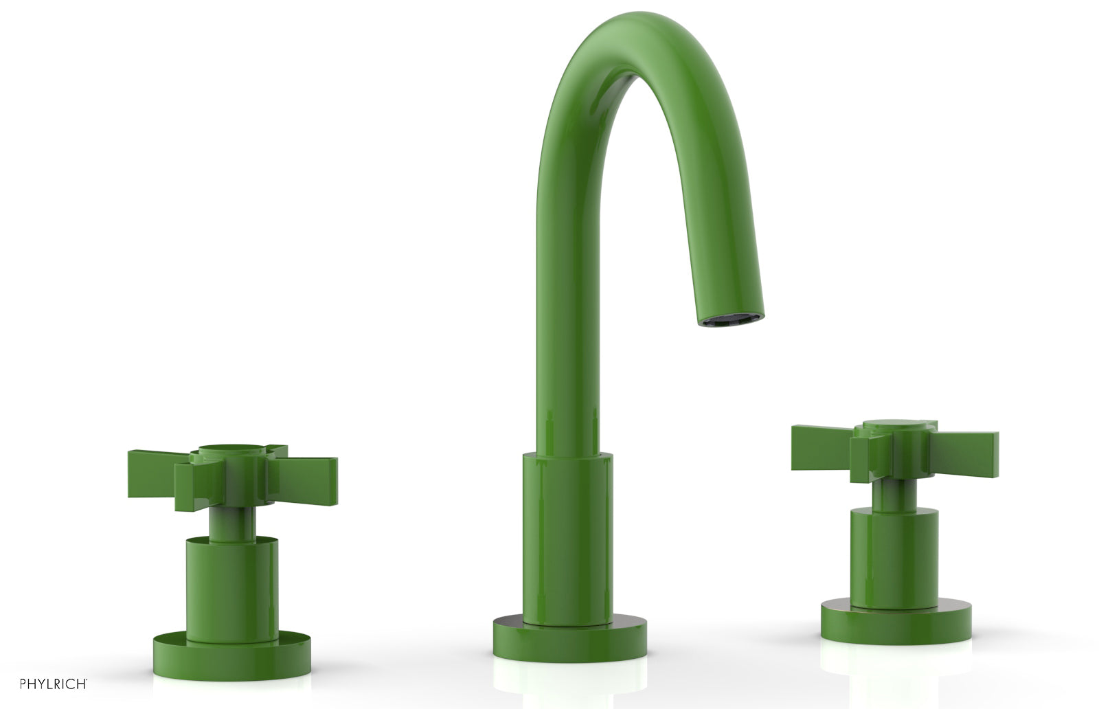 BASIC Widespread Faucet, 8 1/2" High Spout, Blade Cross Handles D138