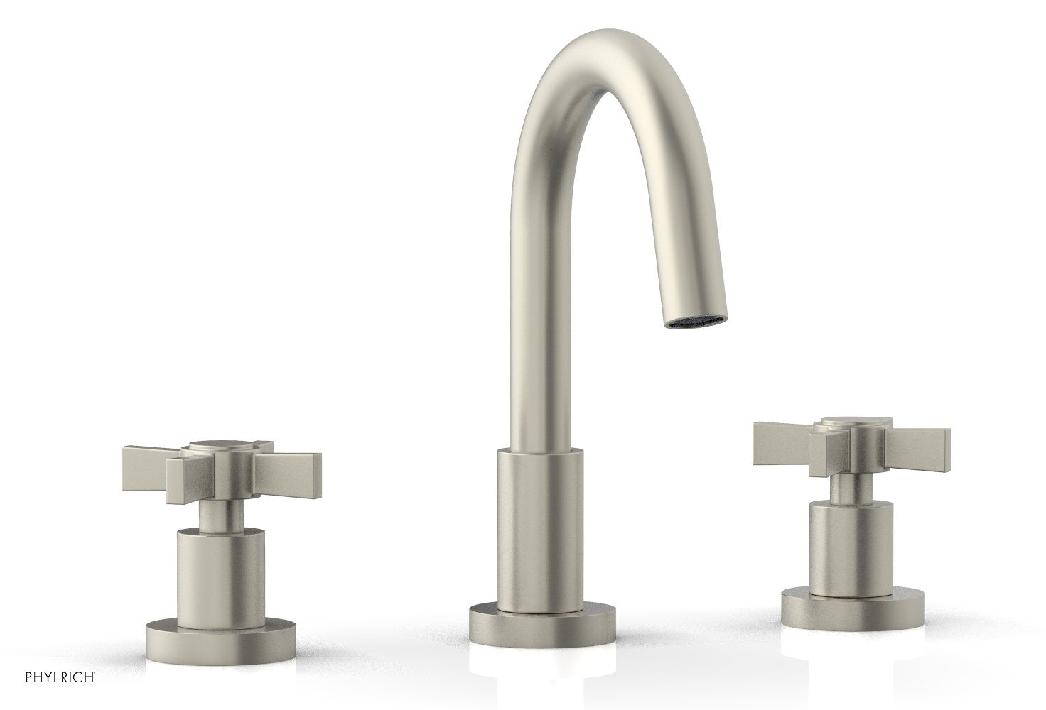 BASIC Widespread Faucet, 8 1/2" High Spout, Blade Cross Handles D138