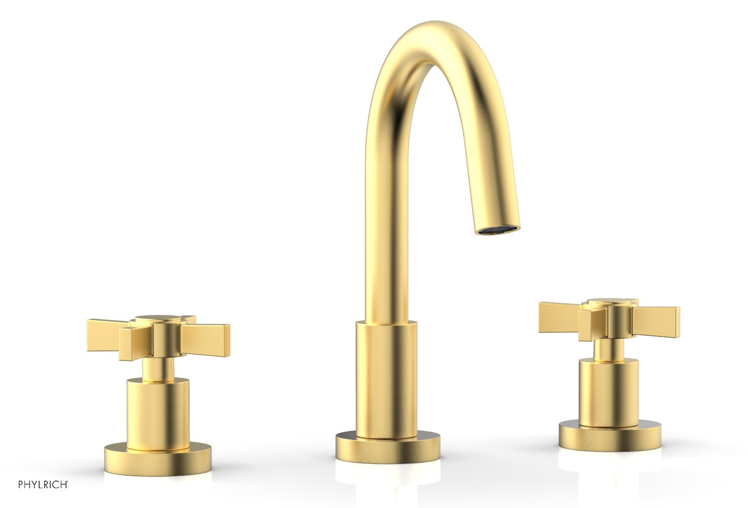 BASIC Widespread Faucet, 8 1/2" High Spout, Blade Cross Handles D138