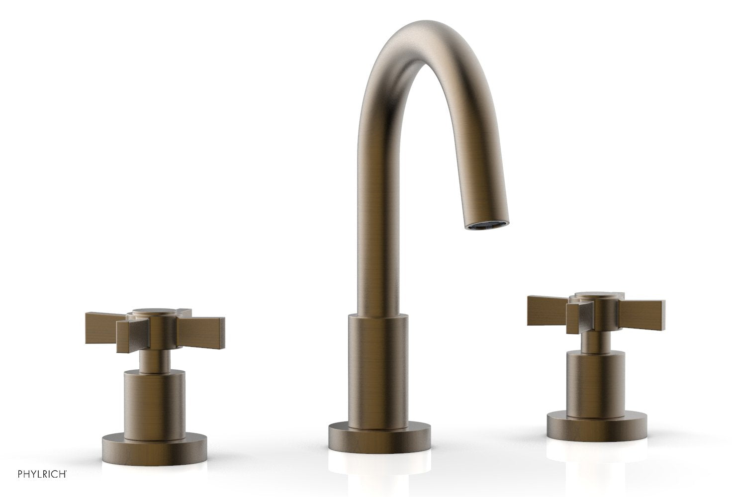 BASIC Widespread Faucet, 8 1/2" High Spout, Blade Cross Handles D138