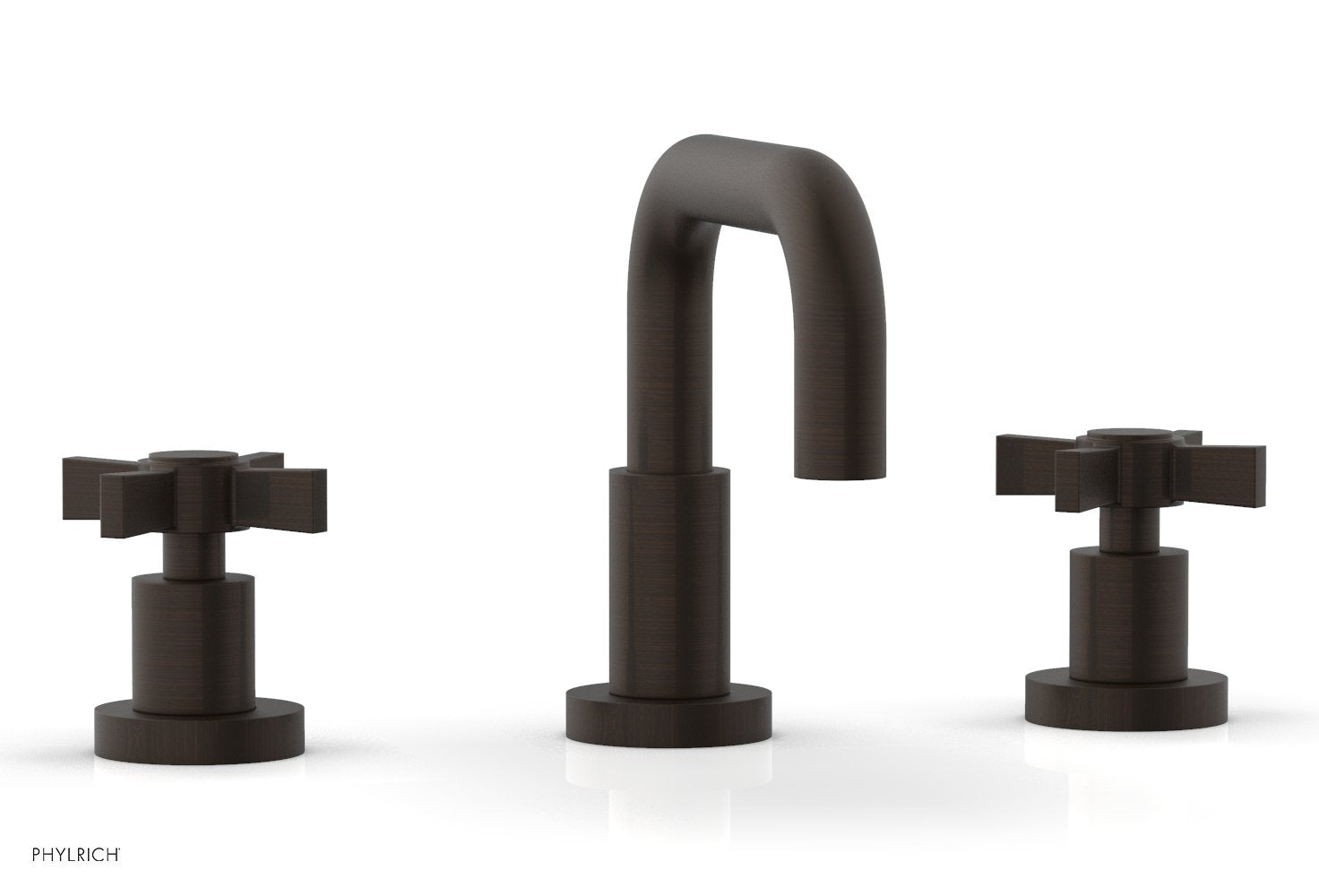 Basic Widespread Faucet, 6 3/8" High Spout, Blade Cross Handles D139 — image 1