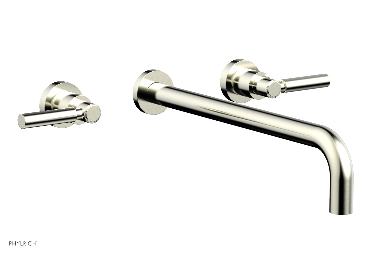 BASIC Wall Lavatory Set 14" Spout - Lever Handles DWL130-14 — image 1