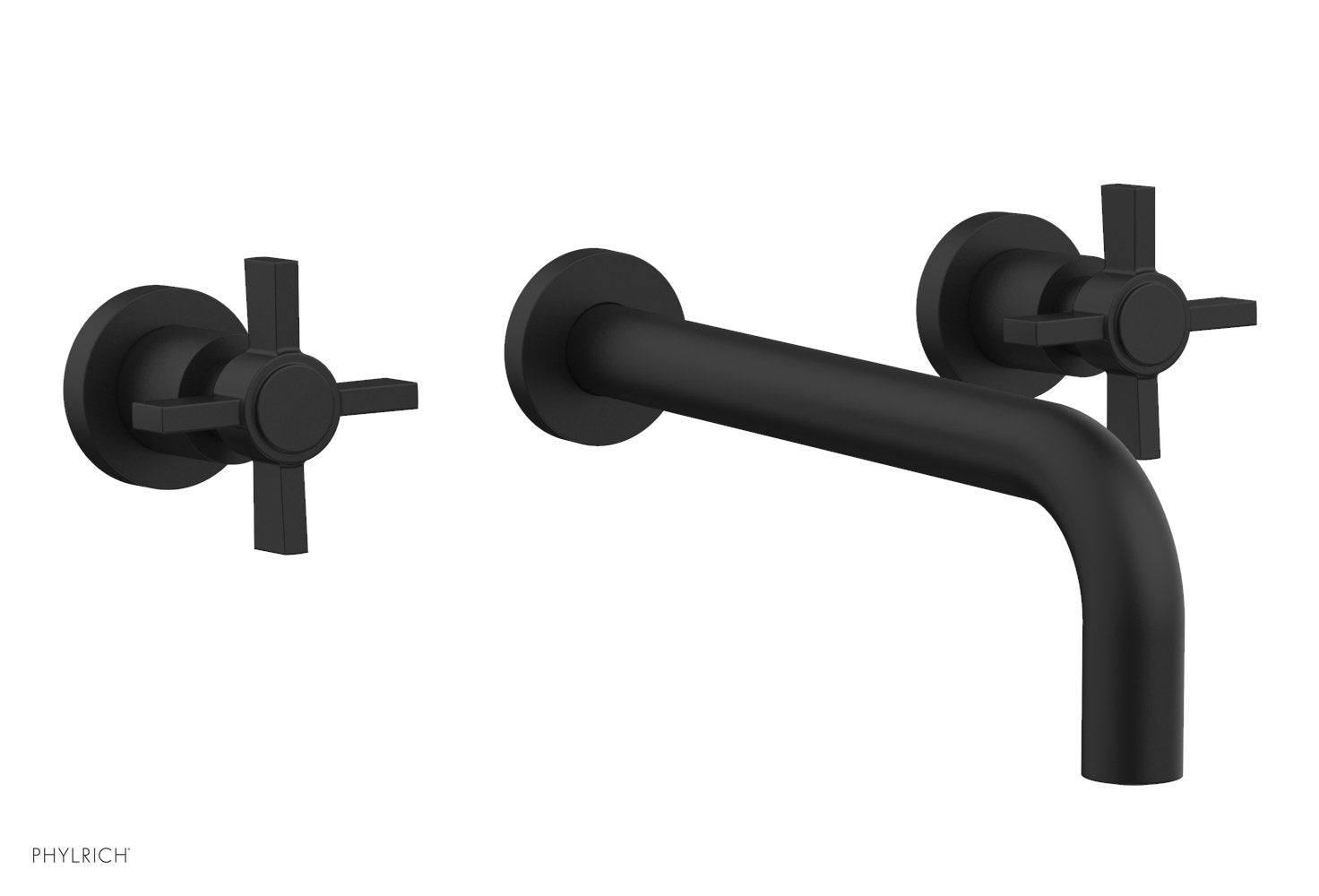 BASIC Wall Lavatory Set 10" Spout - Blade Cross Handles DWL137-10 — image 1