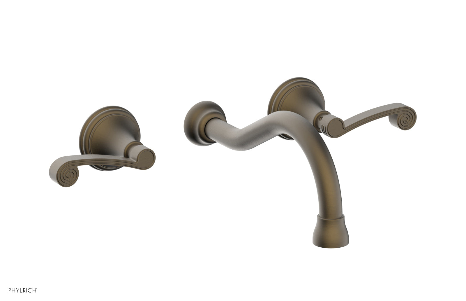 3RING Wall Lavatory Set - Curved Lever Handles DWL206