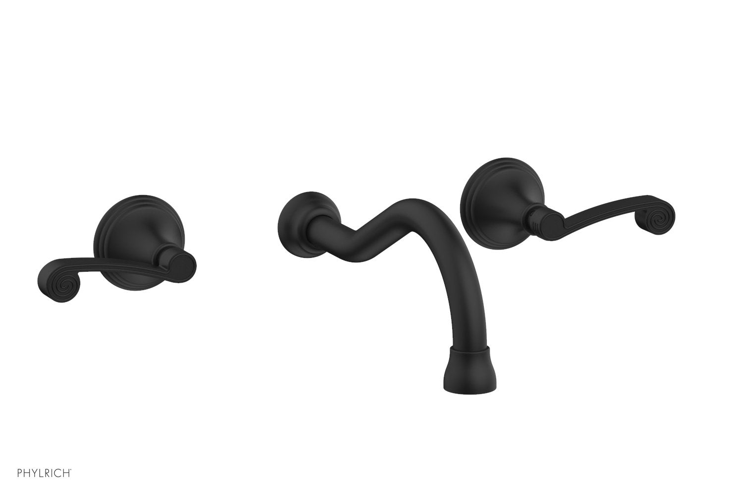 3RING Wall Lavatory Set - Curved Lever Handles DWL206