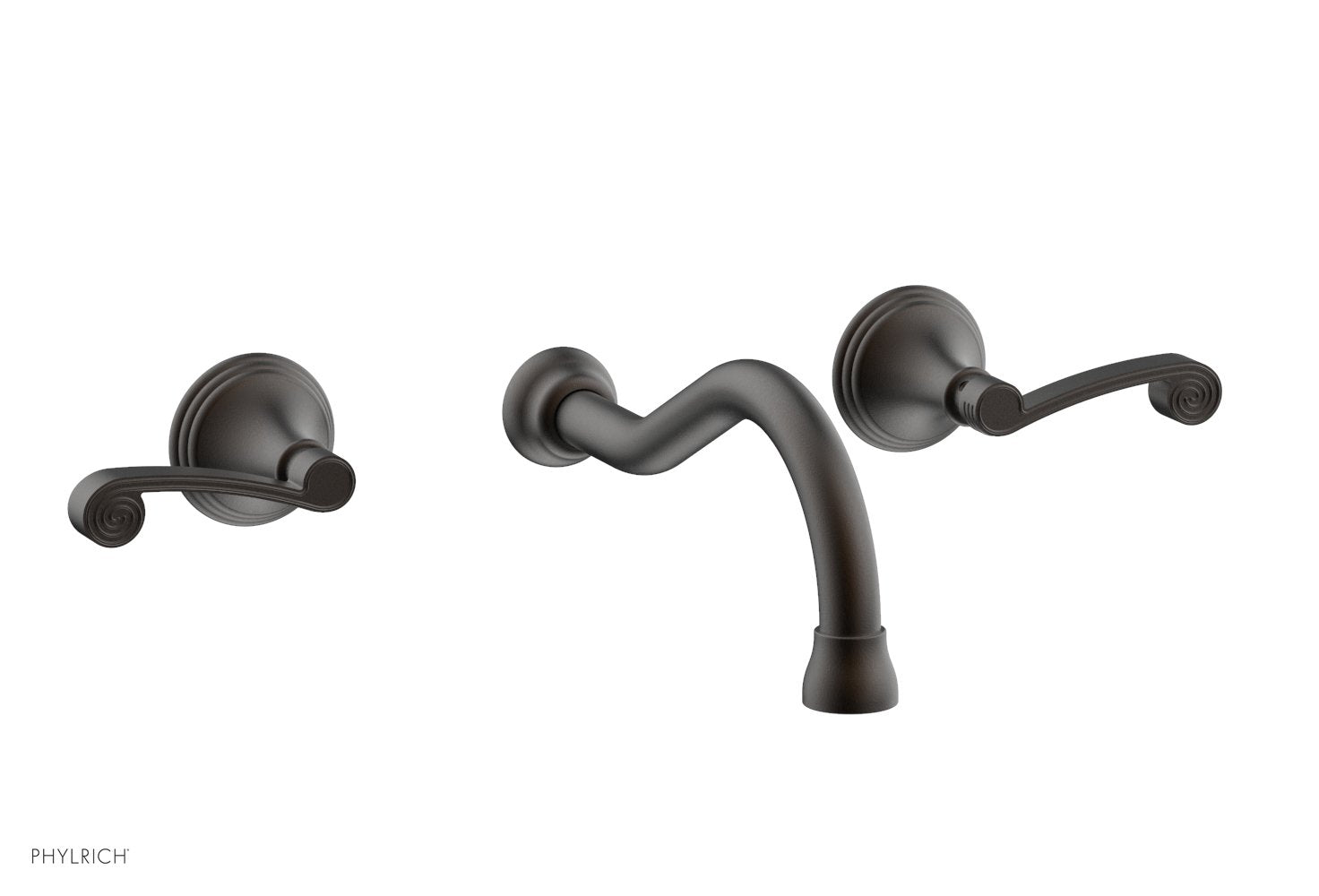 3RING Wall Lavatory Set - Curved Lever Handles DWL206 — image 1