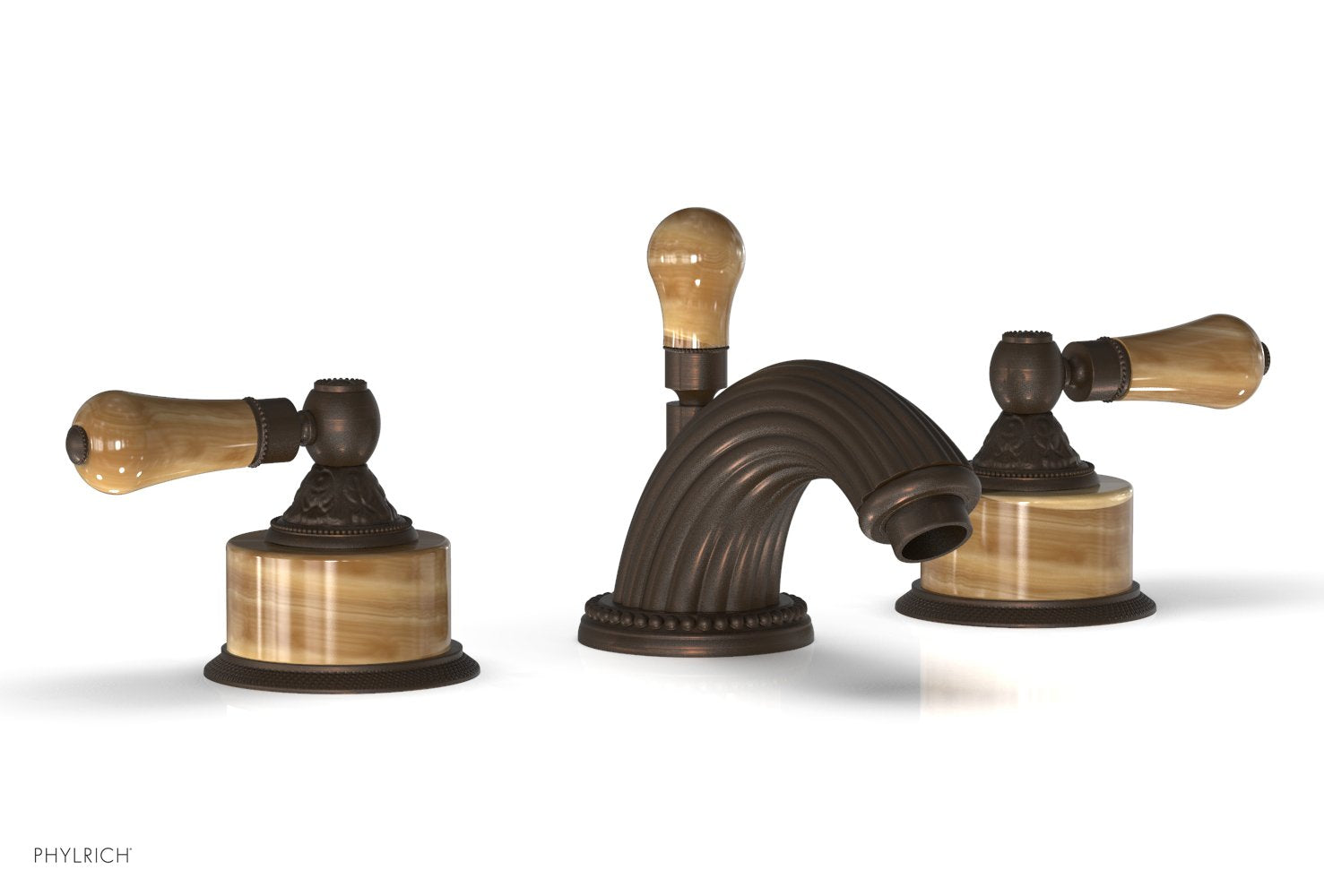 VERSAILLES Widespread Faucet - Montaione Brown Onyx K241 — image 1