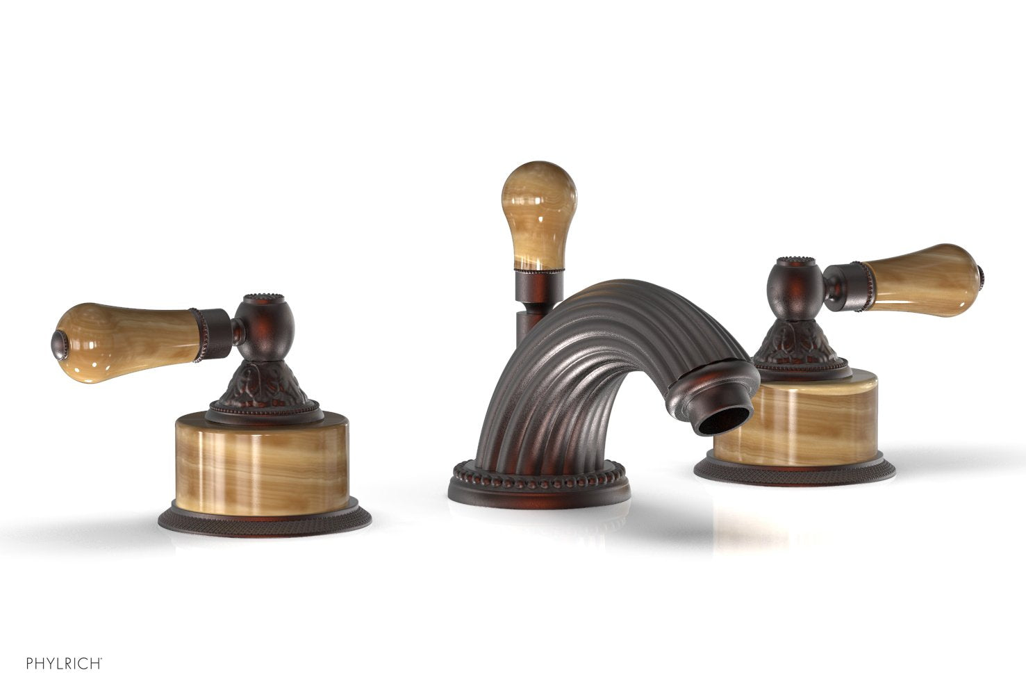 VERSAILLES Widespread Faucet - Montaione Brown Onyx K241 — image 1