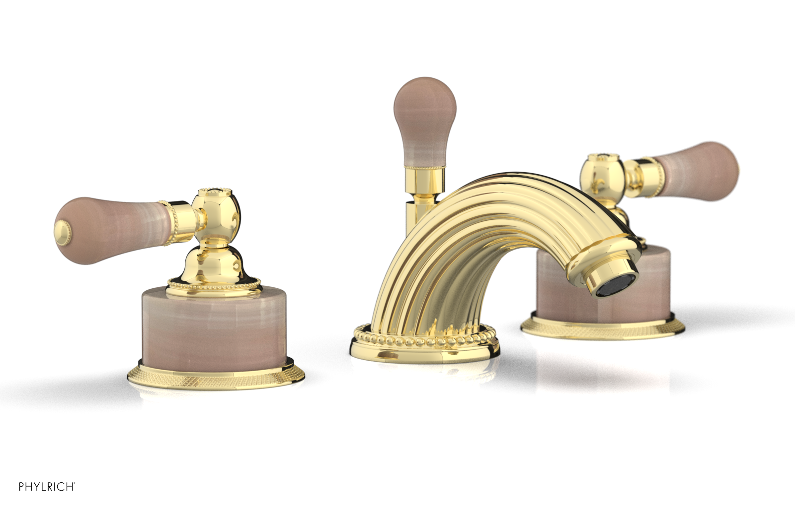 REGENT Widespread Faucet Pink Onyx K273 — thumbnail 2