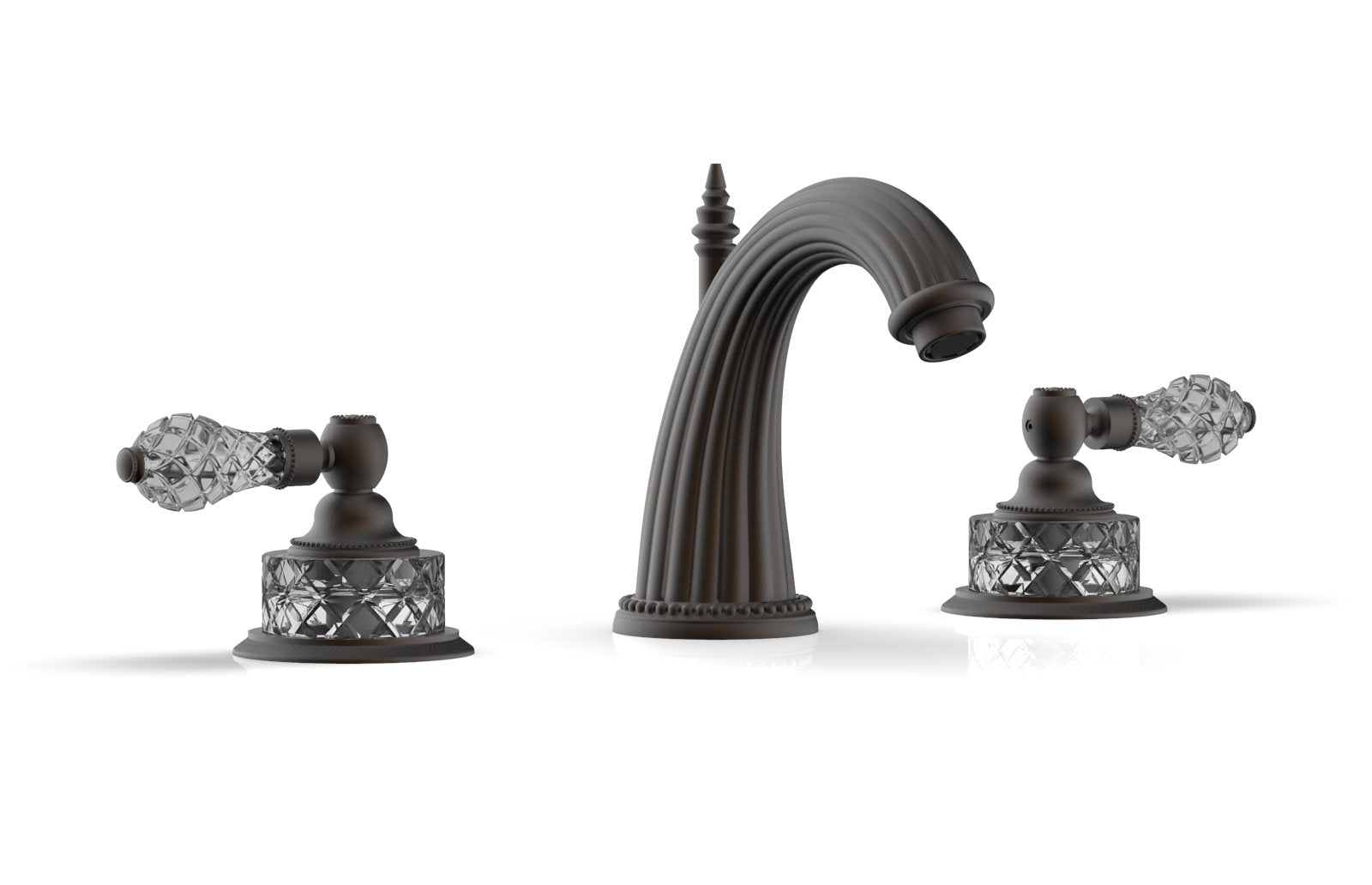 REGENT CUT CRYSTAL Widespread Faucet Cut Crystal Lever Handles K280