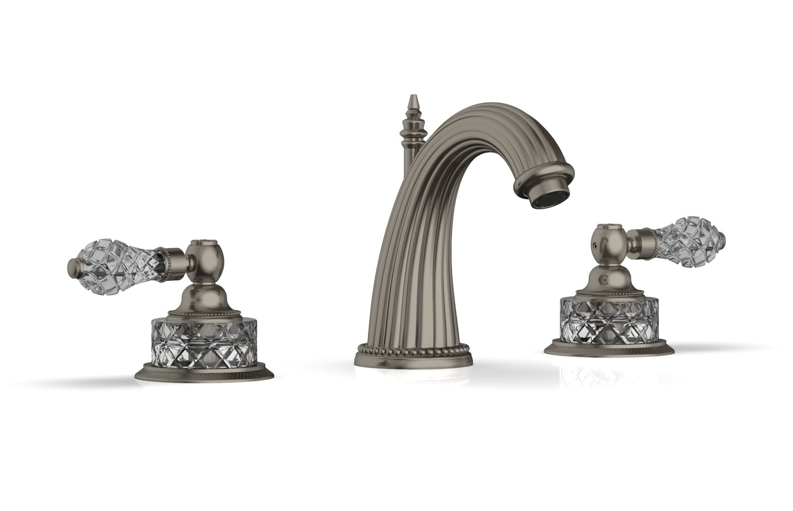 REGENT CUT CRYSTAL Widespread Faucet Cut Crystal Lever Handles K280