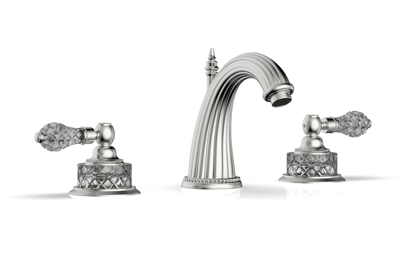 REGENT CUT CRYSTAL Widespread Faucet Cut Crystal Lever Handles K280