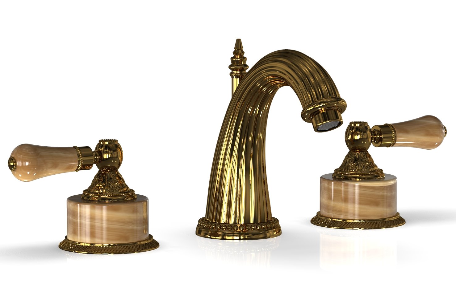 VERSAILLES Widespread Faucet - Montaione Brown Onyx K331 — thumbnail 2