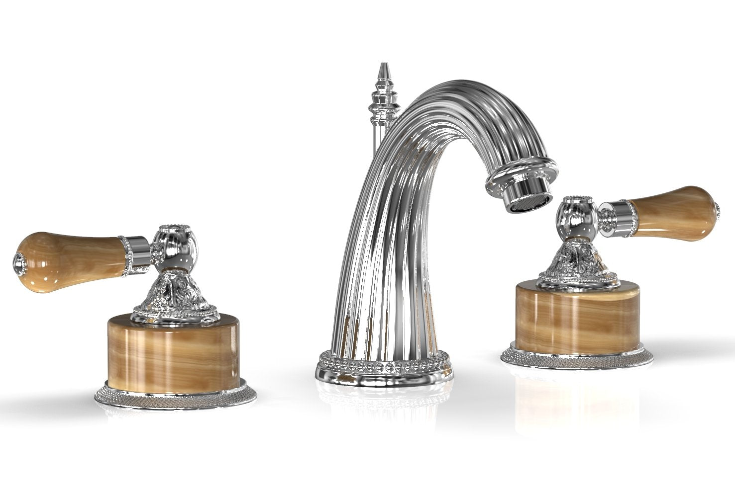 VERSAILLES Widespread Faucet - Montaione Brown Onyx K331 — image 1