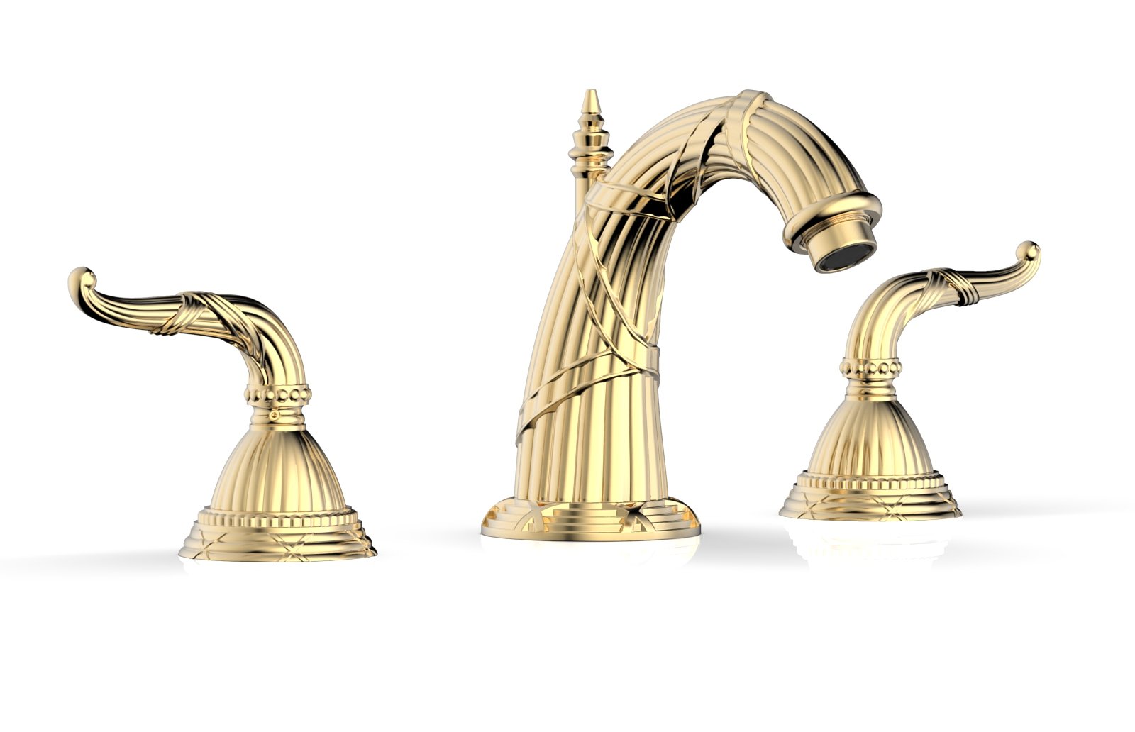 RIBBON & REED Widespread Faucet 6-3/8" High Spout Lever Handles K337 — thumbnail 2