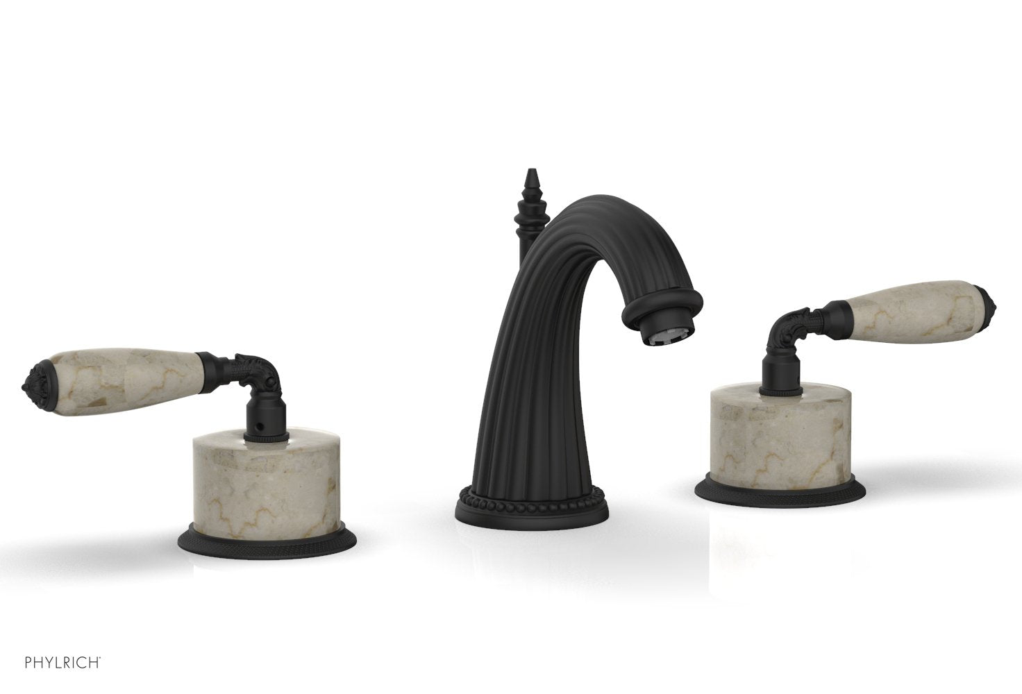 VALENCIA Widespread Faucet Beige Marble K338D — thumbnail 3