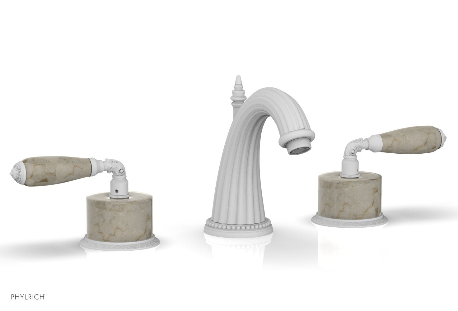 VALENCIA Widespread Faucet Beige Marble K338D — image 1