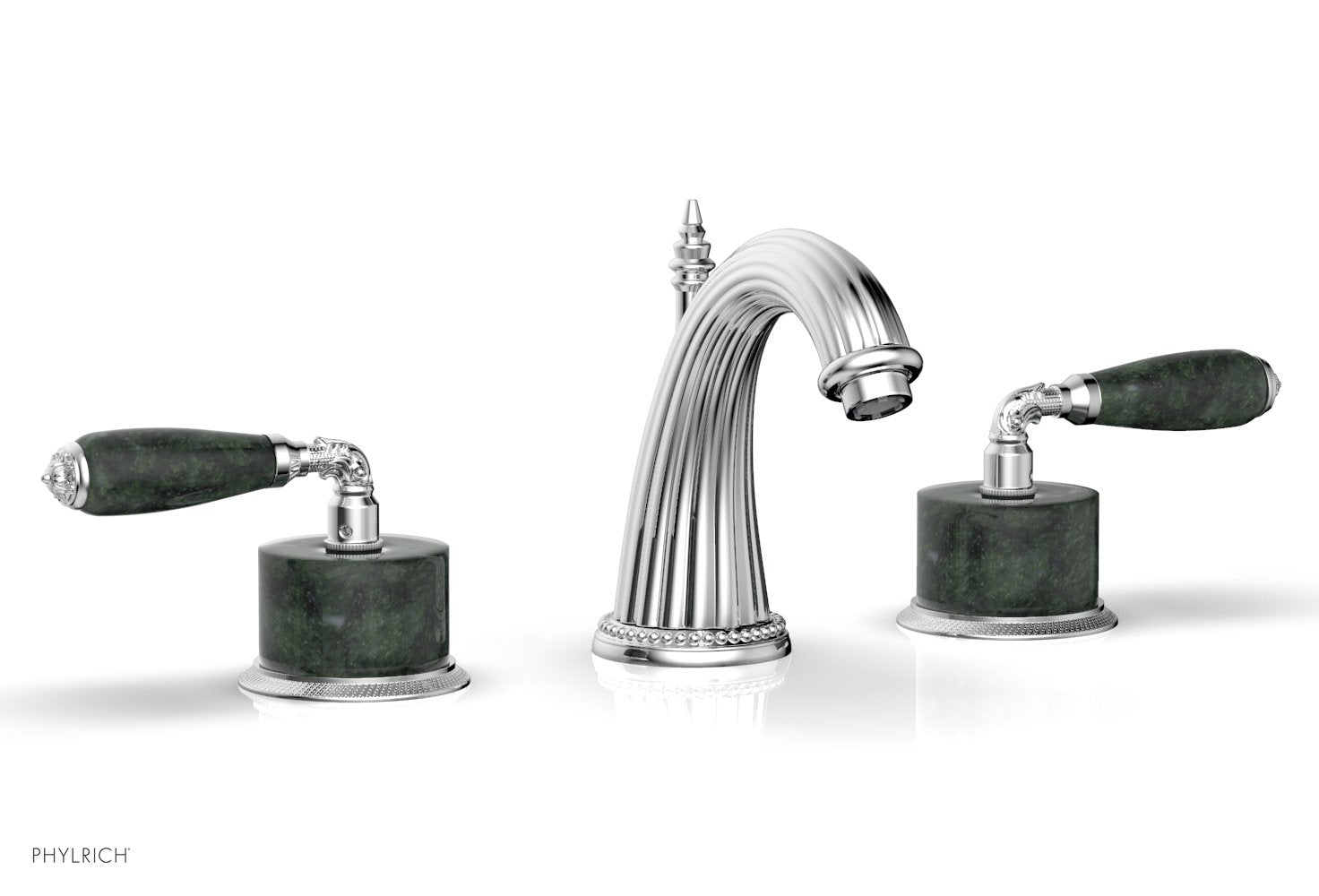 VALENCIA Widespread Faucet Green Marble K338F — image 1
